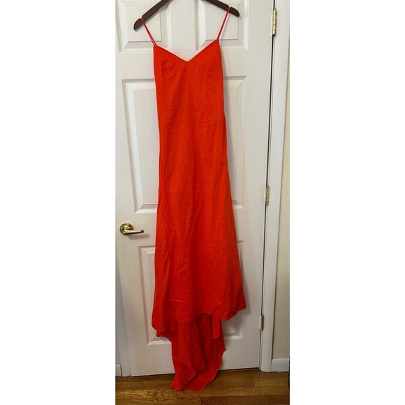 COS The V-Neck Linen Maxi Dress - Picture 1 of 11